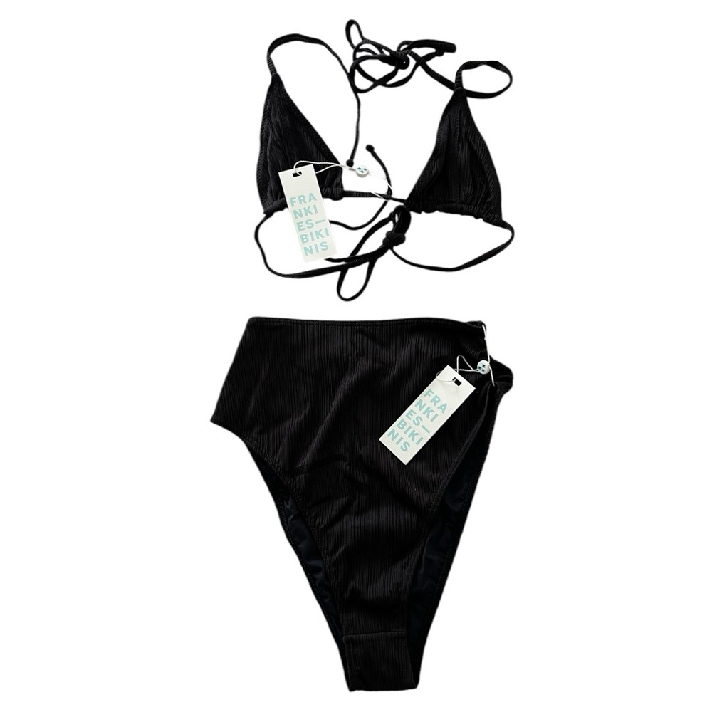 Frankie’s Bikinis Tia Black Bikini Set XS